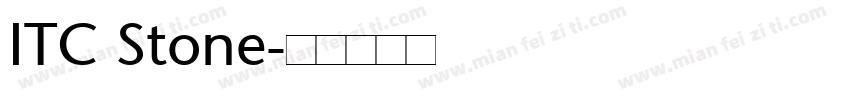 ITC Stone字体转换